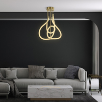 kelvo® GLOW KLV-101-0152 Φωτιστικό Οροφής LED 40W 4000lm 360° AC 220-240V IP20 Ρυθμιζόμενο Λευκό CCT με Χειριστήριο από 2700K έως 6000K Dimmable - Lumileds SMD Chip - Χρυσό Πλατίνα - Μ50 x Π50 x Υ70cm - 3 Χρόνια Εγγύηση