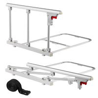 Πτυσσόμενο κάγκελο κρεβατιού VEVOR για ηλικιωμένους, 70 cm βοηθητικό κάγκελο κομοδίνου με ιμάντα στερέωσης, ρυθμιζόμενο ύψος μπαστούνι κομοδίνου, μεταλλική μπάρα κρεβατιού υψηλής αντοχής για ηλικιωμένους, χειρολαβή για κρεβάτια King, Queen, Full, Twin