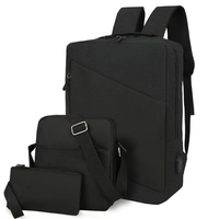 Laptop backpack  BP-06, 3in1, 15.6", Μαυρο - 45294