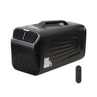 Φορητό Κλιματιστικό VEVOR, Μονάδα Κλιματισμού 3 Ταχυτήτων 4000BTU με 24ωρο Χρονοδιακόπτη, Φορητό Κλιματιστικό Ρυθμιζόμενο από 16-30℃, Συμβατό με AC/DC για Υπαίθρια Σκηνή, Κάμπινγκ, RV ή Οικιακή Χρήση, Σκούρο Γκρι