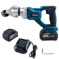 Ψαλίδι Μετάλλου VEVOR, Ασύρματο Κόφτης Λαμαρινιού με Κεφαλή Περιστροφής 360 Μοιρών, Διπλές Λεπίδες, 220VAC 20VDC, Κόβει 1,22 mm Γαλβανισμένο Χάλυβα, 1 mm Ανοξείδωτο Χάλυβα, Αλουμίνιο, Πλαστικό, Χαρτόνι, 2800SPM