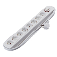 ΠΟΛΎΜΠΡΙΖΟ 8 ΘΈΣΕΩΝ 2m H05VV-F 3X1.5mm² ΜΕ ΔΙΑΚΌΠΤΗ