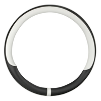 ΚΑΛΥΜΜΑ ΤΙΜΟΝΙΟΥ NOBLE (M) 37/39cm  ΜΑΥΡΟ/ΛΕΥΚΟ ΟΙΚΟΛΟΓΙΚΟ ΔΕΡΜΑ ΑΟΣΜΟ (ΠΑΧΟΣ 8,2cm) LAMPA