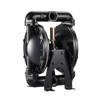 Αεροκίνητη αντλία διπλού διαφράγματος VEVOR, μέγιστη 132,49 LPM, τυπική αντλία εισόδου και εξόδου αέρα, πνευματική αντλία μεταφοράς χρησιμοποιημένων λαδιών, σώμα από κράμα αλουμινίου, διπλά διαφράγματα, για ντίζελ, γράσο, κηροζίνη, βενζίνη