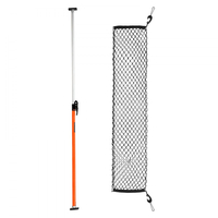 Μπάρα Αποσκευών VEVOR, Μπάρα Αποσκευών με Καστάνια Ρυθμιζόμενη από 1016mm έως 1854mm, Σταθεροποιητής Αποσκευών από Βαρύ Τύπο με Δίχτυ Αποθήκευσης & Αντιολισθητικά Μαξιλάκια, Τηλεσκοπικές Μπάρες Ασφαλείας Φορτίου για SUV, Sedan, Van