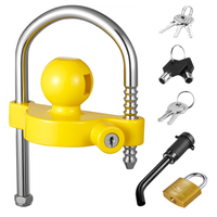 Κιτ κλειδώματος ρυμούλκησης VEVOR, Κατάλληλο για ζεύκτες 46 mm, 50,8 mm, 58,7 mm, Ανθεκτική αντικλεπτική κλειδαριά ρυμούλκησης με κλειδιά, Ανθεκτική σε ανοίγματα, Σχεδιασμός ρυθμιζόμενου ύψους για τροχόσπιτα, σκάφη, ρυμουλκούμενα