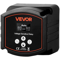 Απομονωτής διπλής μπαταρίας VEVOR, 12V 300 Amp, χειροκίνητο και αυτόματο ρελέ VSR ευαίσθητο στην τάση με οθόνη LCD, έξυπνος απομονωτής μπαταρίας για μπαταρίες λιθίου και μολύβδου-οξέος, για αυτοκίνητο, φορτηγό, RV, UTV, ATV, σκάφος