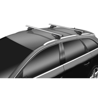 MENABO ΜΠΑΡΕΣ ΑΛΟΥΜΙΝΙΟΥ ARIEM 118.5 cm ΣΕ ΑΣΗΜΙ ΧΡΩΜΑ ΓΙΑ Alfa Romeo Stelvio 5 doors 2017> ΜΕ FLUSH ή RAISED RAILS - 2 ΤΕΜ. (14700/MB)