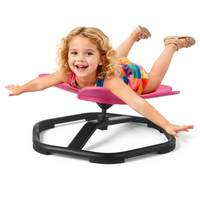 Παιδική περιστρεφόμενη καρέκλα VEVOR, χωρητικότητας 220 λίβρες, καρέκλα αισθητηριακής περιστροφής σε σχήμα λουλουδιού, παιδικό κάθισμα αισθητηριακού παιχνιδιού για αυτιστικά παιδιά με αντιολισθητική μεταλλική βάση, κάθισμα καθίσματος και περιστροφής για νήπια για συντονισμό, ισορροπία, εστίαση, ροζ