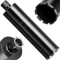 Τρυπάνι με πυρήνα VEVOR, διάμετρος 102 mm, βάθος τρυπήματος 356 mm, εσωτερικό σπείρωμα 1-1/4 in-7, τεχνολογία συγκόλλησης υψηλής ακρίβειας, τρυπάνι με πυρήνα υγρού διαμαντιού για οπλισμένο σκυρόδεμα, κόκκινα τούβλα και τοιχοποιία