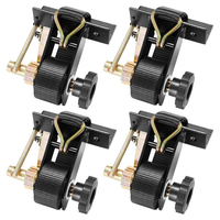 Ιμάντες καστάνιας VEVOR για σκάλες, μαύρο τετράγωνο στήριγμα σωλήνα, πλάτος 38 mm x μήκος 2,25 m, μαύροι ιμάντες σκάλας με διπλά γάντζους J, φορτίο βαρέως τύπου 226,8 kg, ιμάντας ασφάλισης αγκράφας φορτίου (4 τεμάχια)