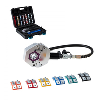 Πρεσαριστός υδραυλικός σωλήνας VEVOR, κιτ πρεσαριστού σωλήνα AC Hydra-Krimp με 7 μήτρες που κουμπώνουν και θήκη μεταφοράς, εργαλείο πρεσαριστού υδραυλικού σωλήνα A/C για επισκευή αυτοκινήτων και κλιματιστικών (διαχωριζόμενο με χειροκίνητη αντλία)