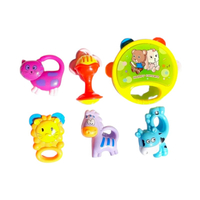 Σετ βρεφικές κουδουνίστρες & μασητικά - 2844 - 7pcs - 917402