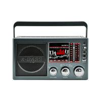 Επαναφορτιζόμενο ραδιόφωνο με ηλιακό πάνελ - XB-873BT-S  - 219211 - Grey