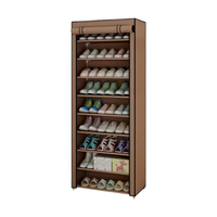 Υφασμάτινη ντουλάπα 9 ραφιών - XG10-9 - 521735 - Brown