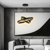 kelvo® VENOM KLV-101-0196-V2 Κρεμαστό Φωτιστικό Οροφής LED 75W 7500lm 120° AC 220-240V IP20 Ρυθμιζόμενο Λευκό CCT με Χειριστήριο από 2700K έως 6000K Dimmable - Lumileds SMD Chip - Μαύρο Ματ - Μ60 x Π60 x Υ40cm - 3 Χρόνια Εγγύηση