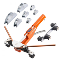 Κιτ κάμψης σωλήνων VEVOR, 6 mm έως 22 mm, Συμπαγής κάμψη σωλήνων με καστάνια, Εργαλείο κάμψης με καστάνια χειρός, με 7 μήτρες από κράμα αλουμινίου, Εργαλεία HVAC, για συντήρηση ψύξης χαλκού-αλουμινίου HVAC