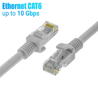 Καλώδιο Ethernet 1m CAT 6E Γκρι