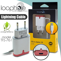 LOOPHOLE AC Adapter Lightning RED