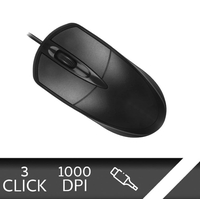Ενσύρματο Ποντικι 1000dpi Μαύρο