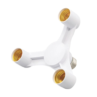 VenCore 6373-10014 - 3xE27 Bulb Adaptor 3x60W Max - Αντάπτορας - Μετατροπέας από 1xE27 σε 3xE27 Ντουί 0 έως 230 Volt Μέγιστη Θερμοκρασία έως 160C & 3x60 Watt Μέγιστο Φορτίο