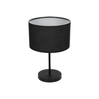 GLOBOSTAR® STRING 204-0196 Μοντέρνο Επιτραπέζιο Φωτιστικό Πορτατίφ με Ντουί 1 x E27 AC 220-240V IP20 - Μαύρο - Μ24 x Π24 x Υ37cm