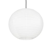 GLOBOSTAR® ROMINA 62004 Μοντέρνο Κρεμαστό Φωτιστικό Οροφής με Ντουί 1 x E27 AC 220-240V IP20 - Λευκό - Μ40 x Π40 x Υ40cm