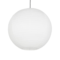 GLOBOSTAR® ROMINA 62005 Μοντέρνο Κρεμαστό Φωτιστικό Οροφής με Ντουί 1 x E27 AC 220-240V IP20 - Λευκό - Μ60 x Π60 x Υ60cm