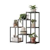 Διακοσμητική ραφιέρα δαπέδου με 7 ράφια - YH9628-2B - 114135 - Black