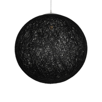 GLOBOSTAR® OCEANA 999-0157 Boho Κρεμαστό Φωτιστικό Οροφής με Ντουί 1 x E27 AC 220-240V IP20 - Μαύρο - Μ60 x Π60 x Υ60cm