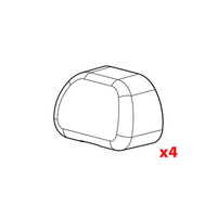 Nordrive - Ανταλλακτικά καπάκια για μπάρες Club - 1 σετ 4 τεμ. (N99999)