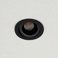 kelvo® LEO KLV-101-0311 Χωνευτό Κινούμενο Φωτιστικό Downlight Σποτ με Honeycomb Anti-Glare Reflector LED 10W 1250lm 38° AC 220-240V IP20 Θερμό Λευκό 2700K - Bridgelux COB Chip & TÜV SÜD Driver - Μαύρο Ματ - Μ8.5 x Π8.5 x Υ6.6cm / Q7.5cm - 5 Χρόνια Εγγύηση