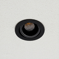 kelvo® LEO KLV-101-0314 Χωνευτό Κινούμενο Φωτιστικό Downlight Σποτ με Honeycomb Anti-Glare Reflector LED 10W 1300lm 38° AC 220-240V IP20 Φυσικό Λευκό 4500K - Bridgelux COB Chip & TÜV SÜD Driver - Μαύρο Ματ - Μ8.5 x Π8.5 x Υ6.6cm / Q7.5cm - 5 Χρόνια Εγγύηση