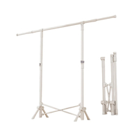 Πτυσσόμενη κρεμάστρα δαπέδου & απλώστρα ρούχων - DG202501 - 282180 - White