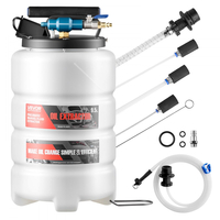 Εξολκέας υγρών VEVOR, χωρητικότητας 9,5 L, πνευματικός/χειροκίνητος εξολκέας υγρών κενού με άλογο μήκους 150 cm και τρεις σωλήνες προέκτασης 120 cm, αντλία αλλαγής λαδιού με δεξαμενή PE για αυτοκίνητα, χλοοκοπτικά, σκάφη