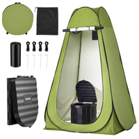 Φορητό κιτ τουαλέτας VEVOR, χωρητικότητα 150 kg, πτυσσόμενη τουαλέτα κάμπινγκ με αναδυόμενη σκηνή απορρήτου, γιογιό ταξιδιού εξωτερικού χώρου για ενήλικες με τσάντες μεταφοράς, σακούλες απορριμμάτων, κατάλληλο για ταξίδια με τροχόσπιτο, κάμπινγκ, πεζοπορία