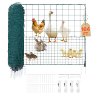 Προσωρινός φράχτης VEVOR με πασσάλους, περίφραξη από πλαστικό πλέγμα 1,05 x 50m, φράχτες ασφαλείας κήπου με δίχτυ με διπλούς πασσάλους και σχοινιά, προσωρινός φράχτης για σκύλους, κοτόπουλα, φυτά, εξωτερικούς χώρους