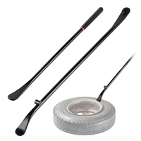 Μπάρες Ελαστικών VEVOR, 2 τεμάχια, Σιδερένια βάση και αφαίρεση ελαστικών 970 mm & Κουταλιέρα βάσης και αφαίρεσης 765 mm, Εργαλεία αλλαγής από συμπαγές κράμα χάλυβα βαρέως τύπου για φορτηγά, ημιφορτηγά, οχήματα εκτός δρόμου, λεωφορεία, τρακτέρ, μαύρα