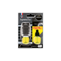 Amio – Αρωματικό Αεραγωγού Aroma Supreme Duo Black +50% για Φρεσκάδα & Καθημερινή Χρήση – 1 Τεμ. (A92259/AM)