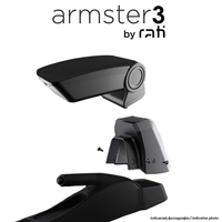 Rati - Ολοκληρωμένος Τεμπέλης Armster 3 για Citroen C3 2024 > από Πλαστικό και Ύφασμα σε Μαύρο Χρώμα με Αντάπτορα Τοποθέτησης - 1 Σετ (V01902+V01567)