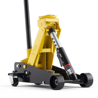 Γρύλος δαπέδου χαμηλού προφίλ VEVOR, χωρητικότητας 3 τόνων, ατσάλινος αγωνιστικός γρύλος δαπέδου με αντλία γρήγορης ανύψωσης μονού εμβόλου, υδραυλικός ανυψωτήρας τρόλεϊ για σπορ αυτοκίνητα, sedan, SUV, φορτηγάκια, εύρος ανύψωσης 130-500 mm