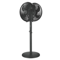 ΑΝΕΜΙΣΤΗΡΑΣ ΟΡΘΟΣΤΑΤΗΣ ΜΕ ΔΙΠΛΗ ΚΕΦΑΛΗ Φ40 120W ΜΑΥΡΟΣ ΜΕ ΚΟΝΤΡΟΛ