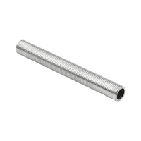 GLOBOSTAR® THREADEDTUBE 77558 Μεταλλικός DIY Σύνδεσμος / Μαστός με M10 Σπείρωμα για Φωτιστικά - Μ8 x Π1 x Υ1cm