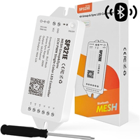 SP321E Controller Bluetooth Mesh Dimmer – App Control LED Μονόχρωμης Ταινίας 12A 5-24V (Max 288W)