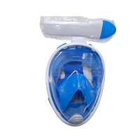 Μάσκα θαλάσσης Full Face με αναπνευστήρα - F-201 - 117405 - Blue
