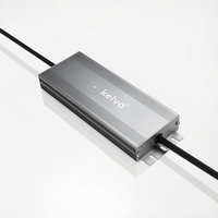 kelvo® SELAS KLV-107-0033 Τροφοδοτικό/Μετασχηματιστής Class I PELV 100W 4.2A AC 220-240V σε DC 24V Αδιάβροχο IP67 - Γκρι Ανθρακί Ματ - Μ18.9 x Π6.5 x Υ2.2cm - 5 Χρόνια Εγγύηση