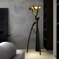 Estia Φωτιστικό LED Δαπέδου 6W 3500K – Μαύρο Ρητίνη & Αλουμίνιο 187x70x70cm (LEG-F9186)