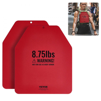 Πλάκες για Γιλέκα Βαρών VEVOR, Ζεύγη 4 KG, Πλάκες με Βάρος Premium από Ατσάλι, Εργονομική Εφαρμογή με Στρογγυλό Σώμα – WODs, Επιπλέον Βάρος για Γιλέκα Βαρών, για Προπόνηση Δύναμης, Τρέξιμο, Γυμναστική, Βαριές Προπονήσεις