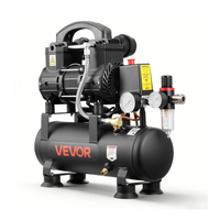 Αεροσυμπιεστής VEVOR 6L, Δεξαμενή Αεροσυμπιεστή Χωρίς Λάδι 0,75KW, 71 L/min στα 6,2 Bar, Μέγιστη Πίεση 8 Bar, Συμπαγής & Φορητός για Επισκευή Αυτοκινήτων, Φούσκωμα Ελαστικών, Βαφή με Ψεκασμό, Καρφώματα Ξυλουργικής