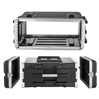 Θήκη rack VEVOR 4U, τυπικό βάθος 480 mm, ερμάριο rack διακομιστή με κατασκευή ABS, ανθεκτικά εντοιχισμένα περιστρεφόμενα μάνδαλα, αποσπώμενο μπροστινό και πίσω κάλυμμα, εύκολη εγκατάσταση, για ενισχυτές, μίκτες DJ